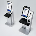 Modern Business Equipment Self Service Kiosk With Touch Screen And Payment Terminal