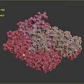 Scientific 3D Viral Molecular Structure Model Equipment For Research