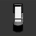 White And Black Sheriff SUV With Emergency Lights And Badge Logo