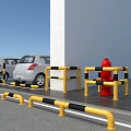 Yellow And Black Safety Barriers With Various Shapes And Designs