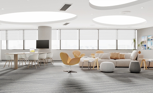 Office lounge area Modern lounge area 3d model