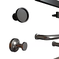 Sleek Modern Metal Handles With Black Gray Brown Colors And Simple Design For Cabinet Doors