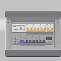 Modern Electrical Switch Panel With Multiple Switches Indicator Lights And Control Functions 3d model