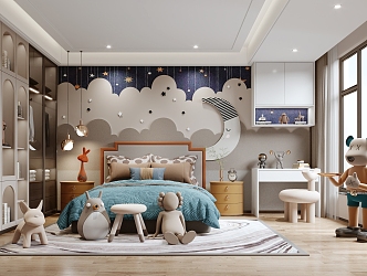 Modern Children's Room 3d model