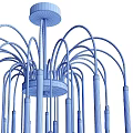 Modern chandelier Stillux line 3d model