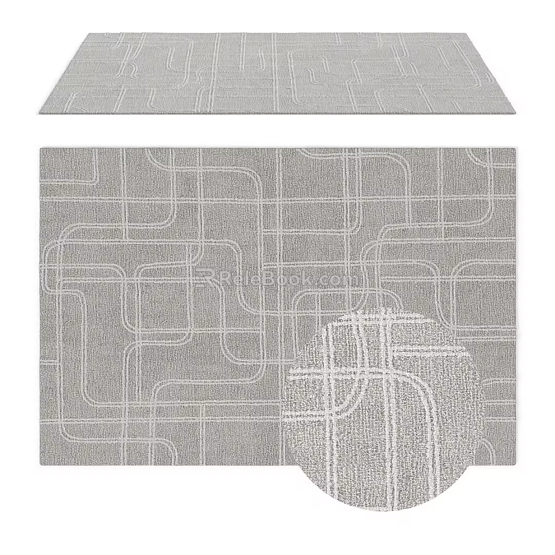 Simple Abstract Carpet Simple Carpet Square Carpet Office Carpet Living Room Carpet Restaurant Carpet 3d model