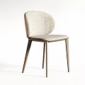 Modern Leisure Chair Design With Light Fabric Upholstery And Wooden Legs