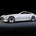 Futuristic White Sleek Car With Aerodynamic Design And Unique Wheels On Black Background