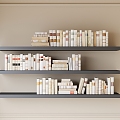 Bookshelf Storage Shelf Books Books 3d model