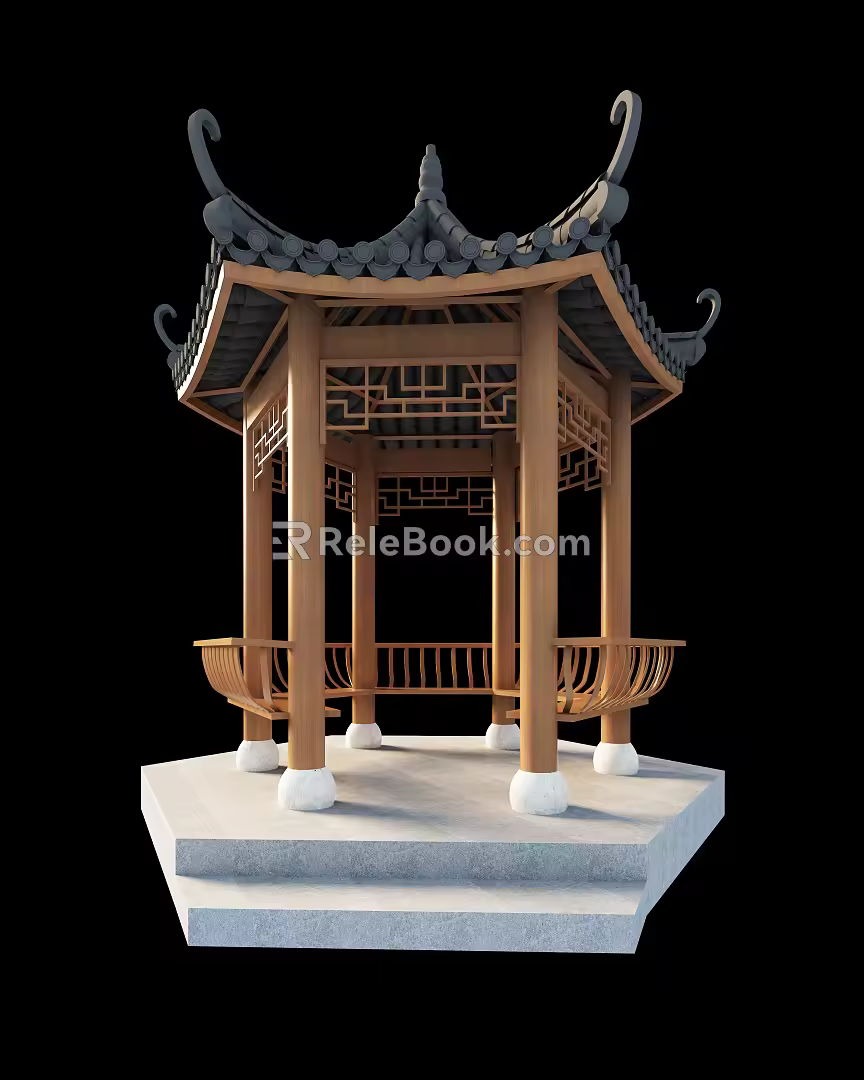 Ancient Chinese Pavilion 3d model