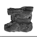 Natural Stacked Rocks With Rugged Textured Surfaces And Layered Outdoor Formation