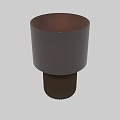 Table Lamp With Beige Pleated Base Golden Stem And Fabric Shade