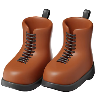 Modern Shoes Boots Cartoon Shoes Anime Shoes 3d model
