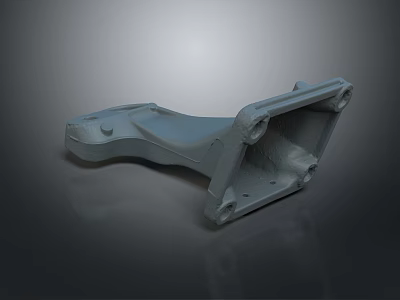 Durable Metal Hardware Tool Part With Precision Holes And Sturdy Bracket Design 3d model