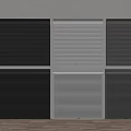 Six Panel Roller Shutters In Different Colors For Home Interior Design 3d model