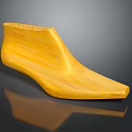 Yellow Textured Insole Wooden Material For Comfortable Foot Support Daily Use