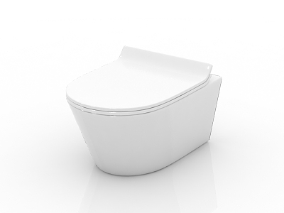 Modern intelligent toilet 3d model