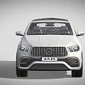White Mercedes Coupe Style SUV With UK Plate And Black Wheels Modern Design