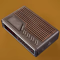 Vintage Digital Alarm Clock With Radio Function LED Time Display And Control Buttons