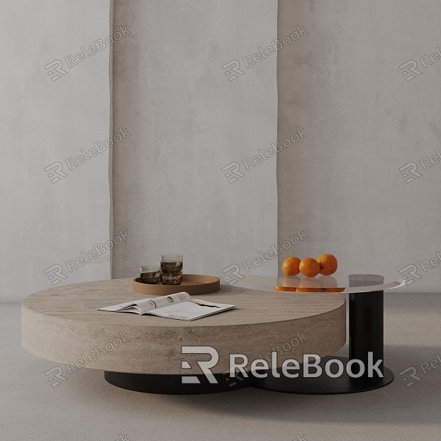 Modern coffee table model