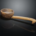 Handcrafted Wooden Spoon Decorative Ornament Set With Natural Texture And Vintage Style