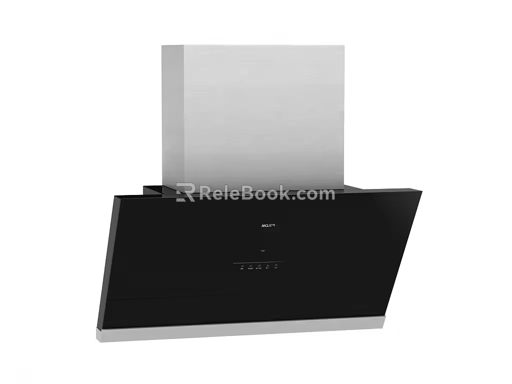 Modern range hood 3d model