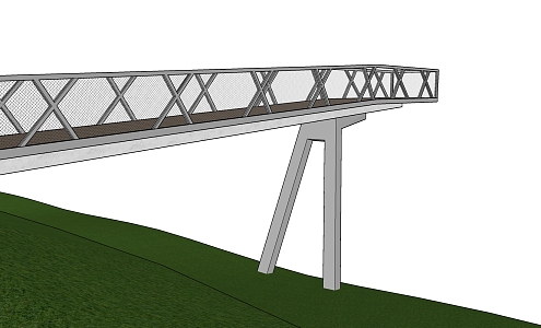 Modern observation deck 3d model