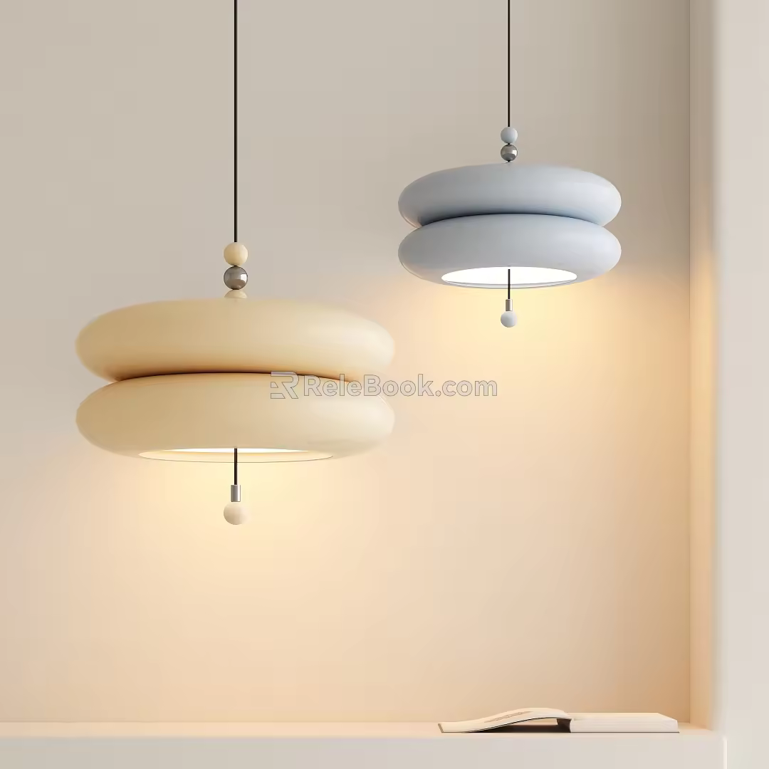 Modern chandelier 3d model