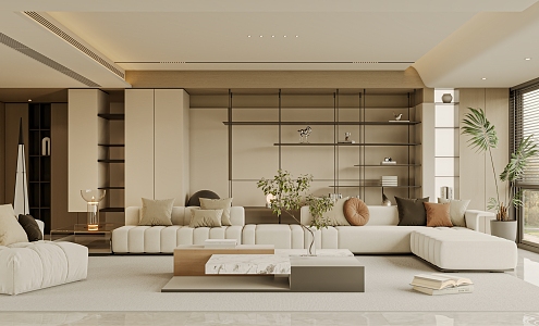 modern living room 3d model