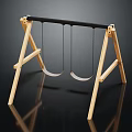 Modern swing children's playground children's playground 3d model