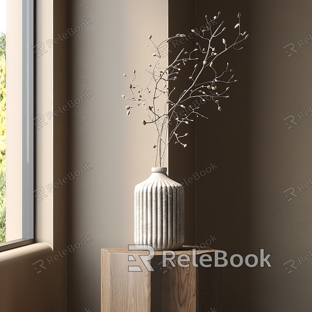 air-dried branch vase model