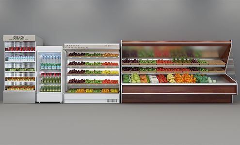 Modern Refrigerated Cabinet Refrigerated Display Cabinet 3d model