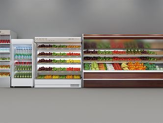 Modern Refrigerated Cabinet Refrigerated Display Cabinet 3d model