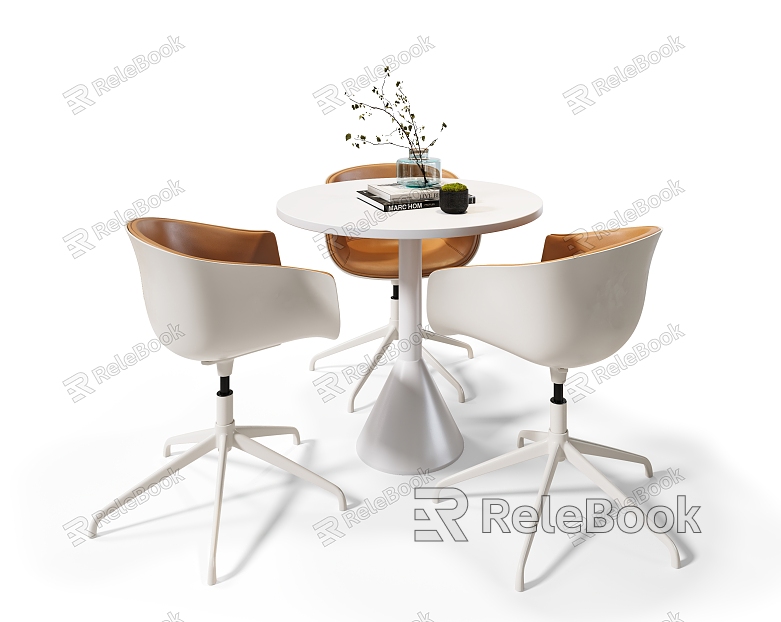 Modern leisure table and chair combination negotiation table and chair combination model