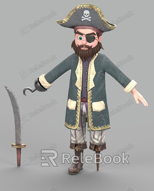 Cartoon Characters Pirates model