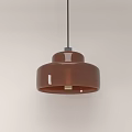Modern Decorative Brown Hanging Chandelier With Layered Circular Design 3d model