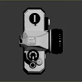 ASEA Vintage Electronic Camera With Classic Design Black White Body Mechanical Lens Control Buttons
