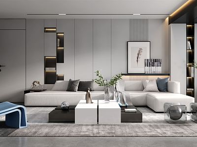 modern living room model