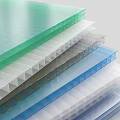 Transparent Hollow Architectural Panels With Multiple Layers Various Colors And Layered Design