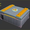 Box Container Realistic 3d model