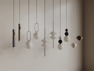 Modern chandelier 3d model