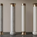 Modern Marble Columns 3d model