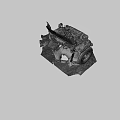 Old Car Engine Bay With Mechanical Parts Pipes And Battery Components