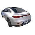 Modern Luxury Sedan With Sleek Silver Body Black Roof And Stylish Wheels Design