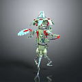 Robot Assistant Small Robot Butler Robot Butler Figure Game Figure 3d model