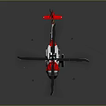 Red and white helicopter with main rotors tail rotor and aerodynamic fuselage design