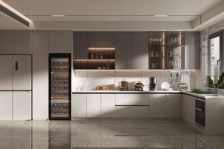 Modern Kitchen 3d model