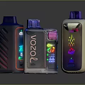 VOZOL Electronic Vaping Devices With Multiple Designs And Colorful LED Screens