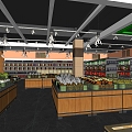 Modern Supermarket 3d model