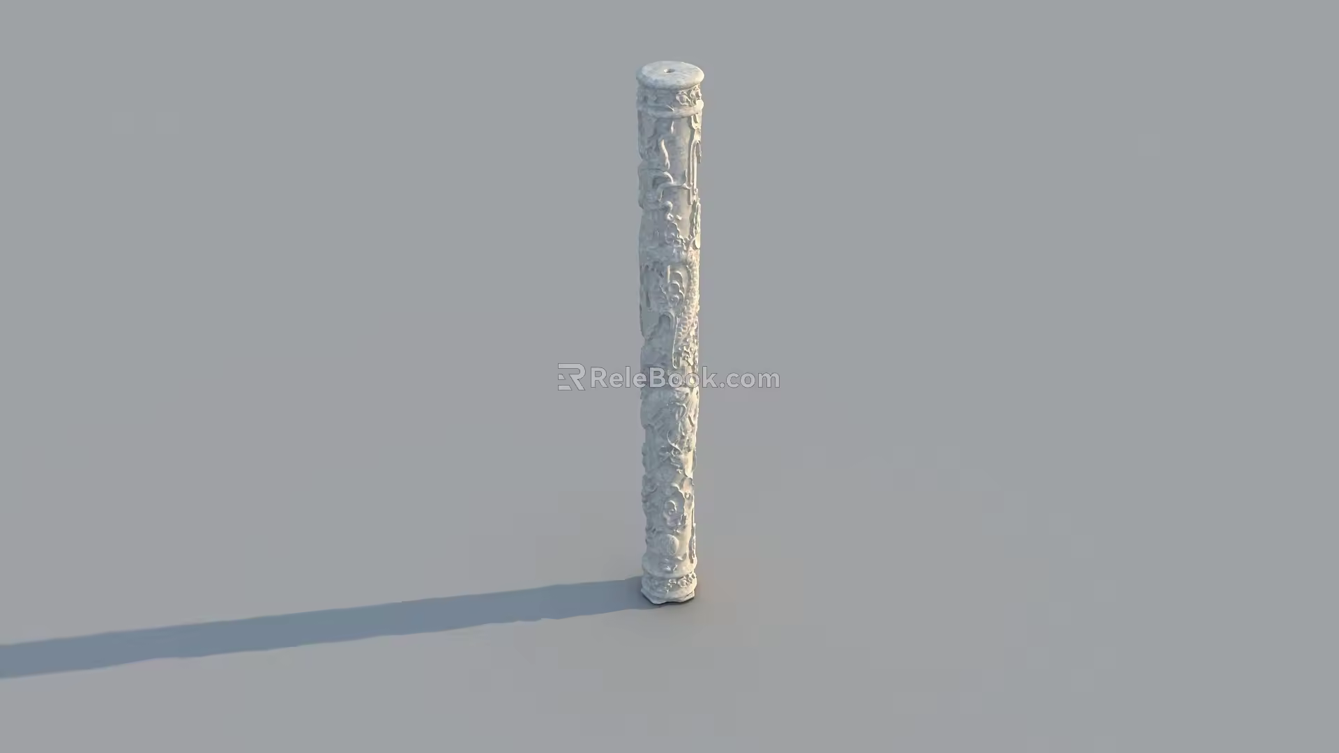 Chinese-style totem pole 3d model